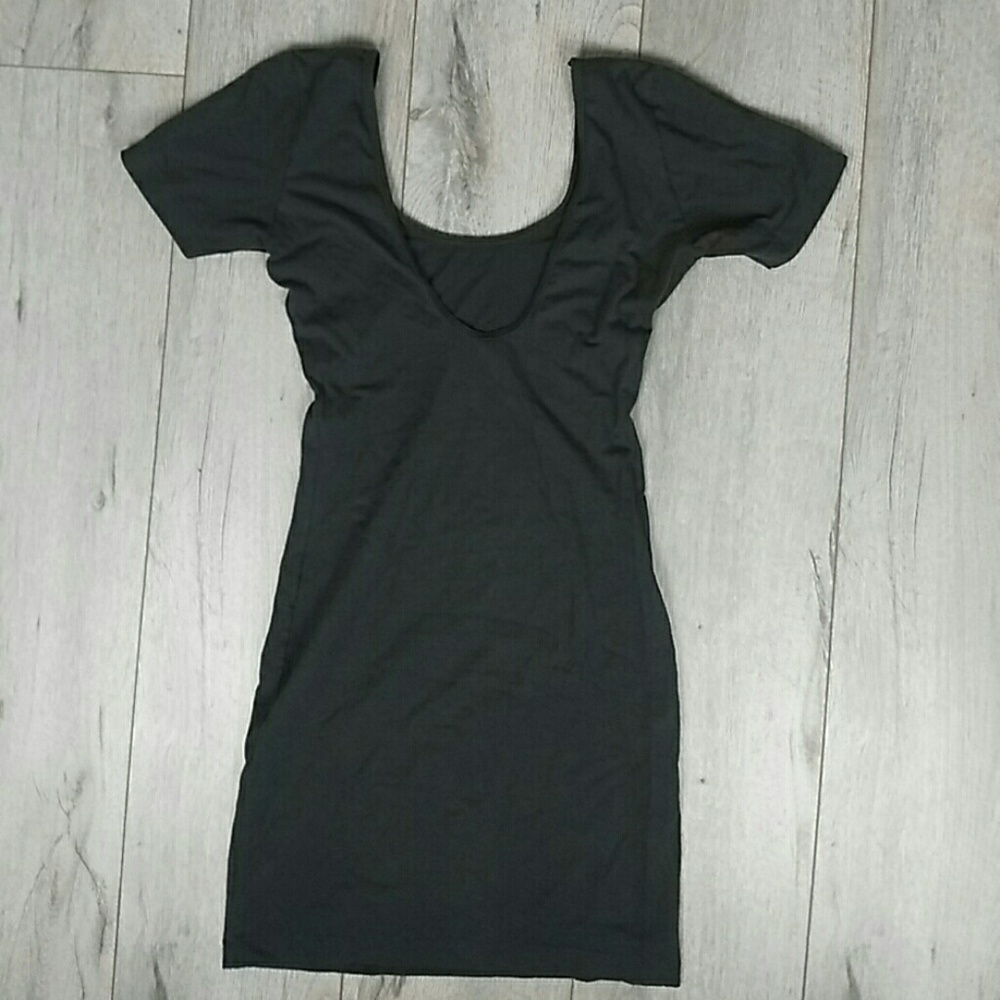Dark gray American apparel short body con dress
